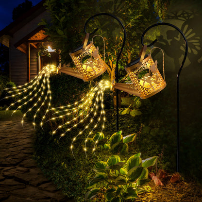 Solar Watering Can Lights - Metal Decorative Outdoor Garden Decor