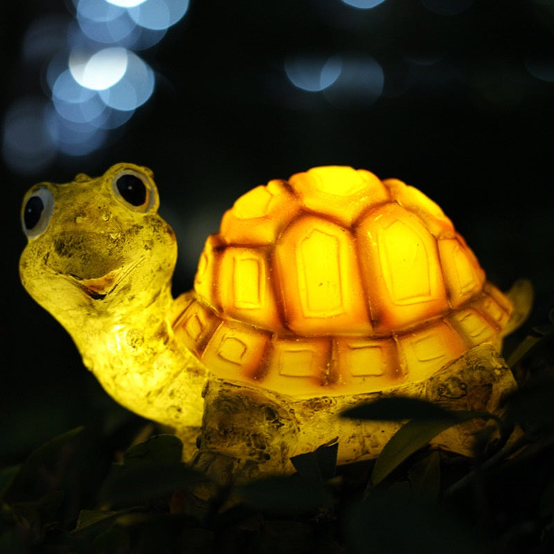 Resin Solar Animal Lamp - Whimsical Courtyard Decorative Light
