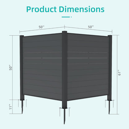 Outdoor Privacy Screen 50x50 - AC Unit & Trash Can Enclosure