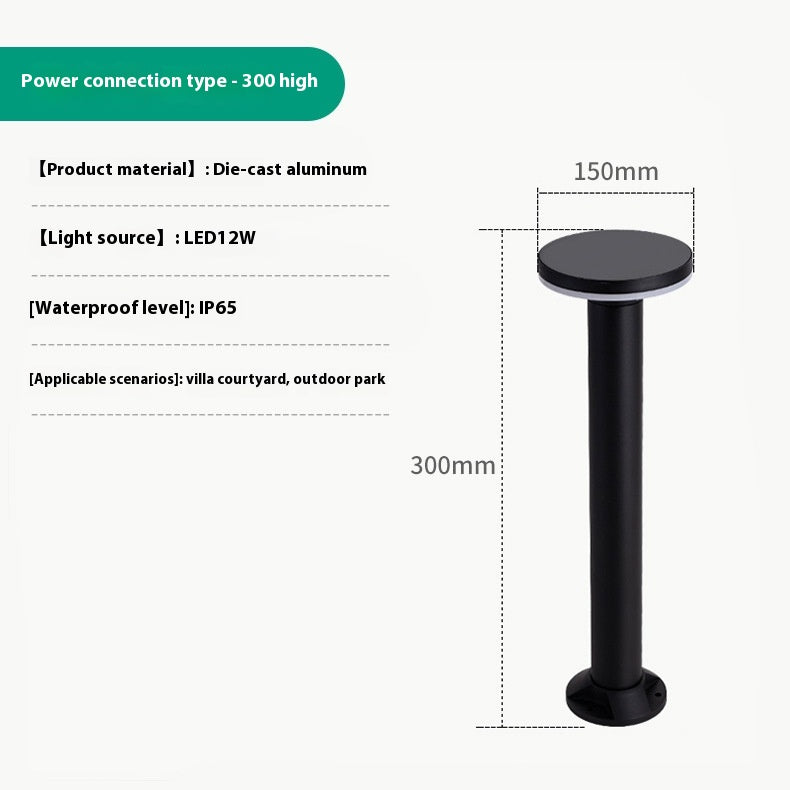 LED Outdoor Lawn Lamp - Square Courtyard Garden Light