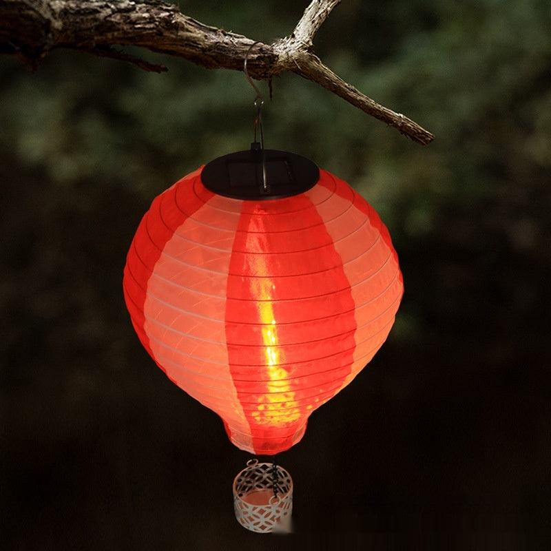 Solar Hot Air Balloon Lawn Lamp - Whimsical Garden Lantern