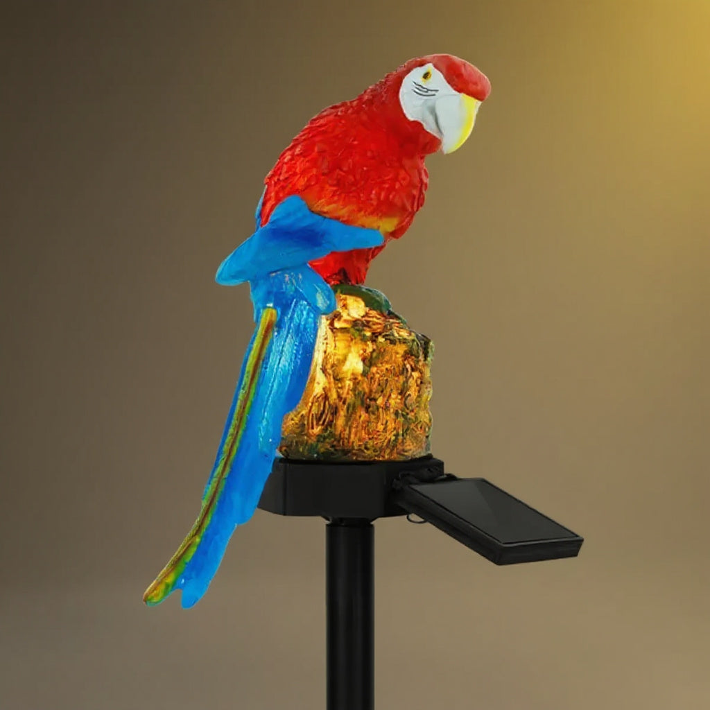 Solar Parrot Garden Light - IP65 Waterproof LED Figurine