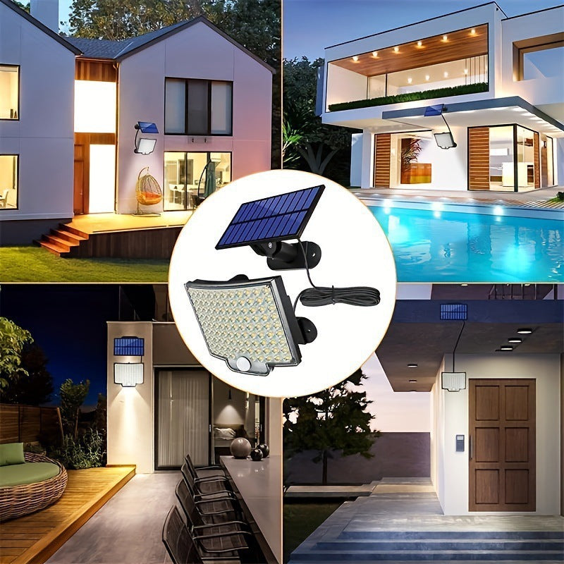 Split Solar Motion Sensor Light - 106 LED Outdoor Waterproof