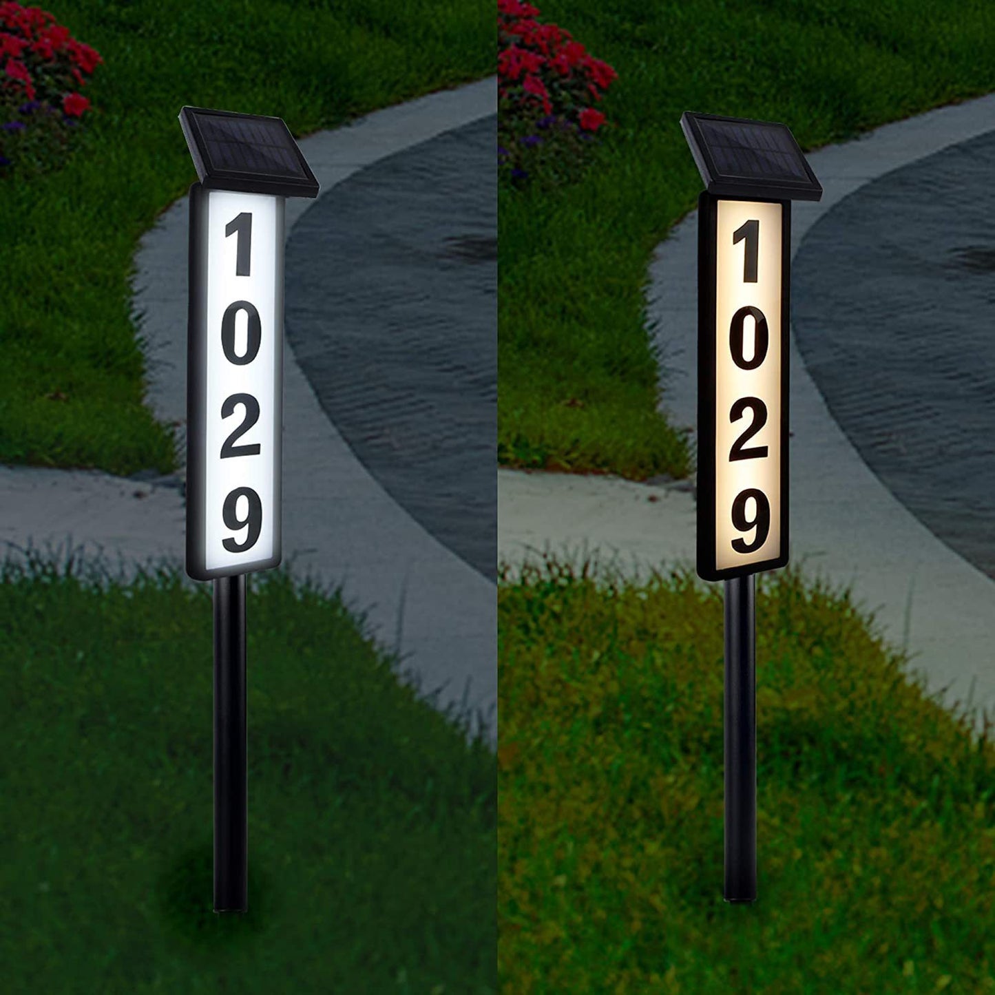 Solar Ground Doorplate Lamp - Outdoor Path Marker Light