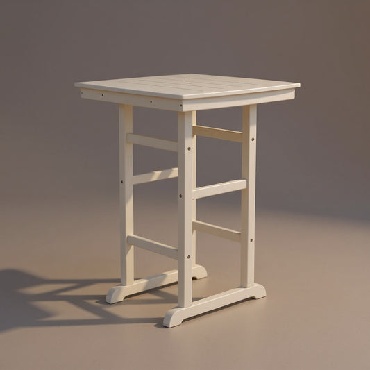 HDPE Bar Height Patio Table - All-Weather Outdoor Bistro Table