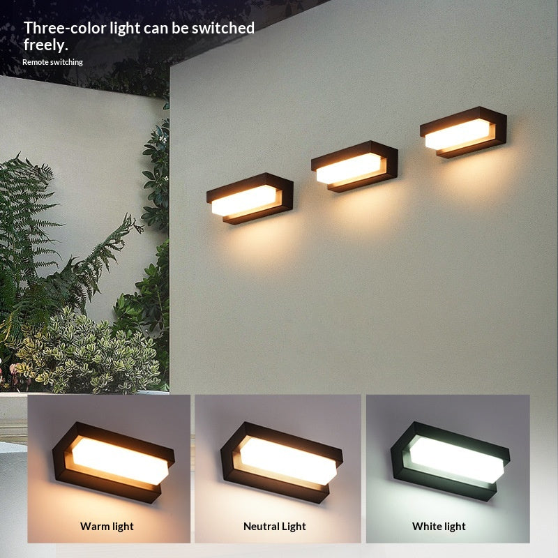 Solar Wall Light - Waterproof Outdoor Patio Sconce