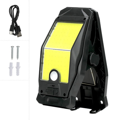 Solar Clip Light with Motion Sensor - Punch-Free Patio Mount