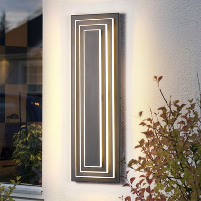 Modern Long Outdoor Wall Light 23.6in - Exterior LED House Fixture