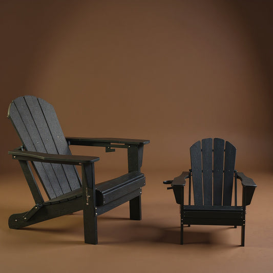 HDPE Adirondack Chair - Weather-Resistant Outdoor Patio Seat