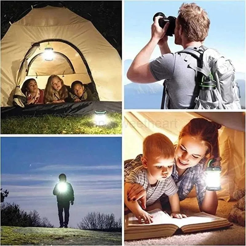Foldable Solar Camping Lantern - Rechargeable Outdoor Light