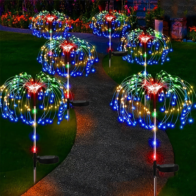 Solar LED Smoke Effect Lamp - Outdoor Courtyard Garden Decor