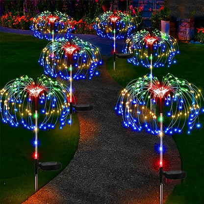 Solar LED Smoke Effect Lamp - Outdoor Courtyard Garden Decor