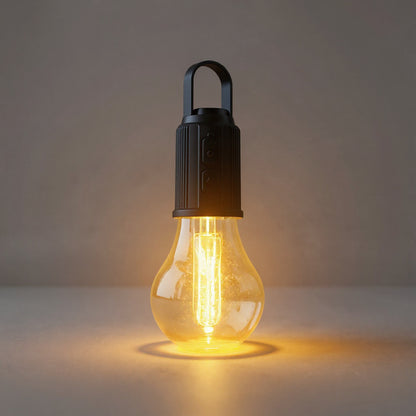 Solar Outdoor Warm White Bulb Light - Garden Accent Lamp