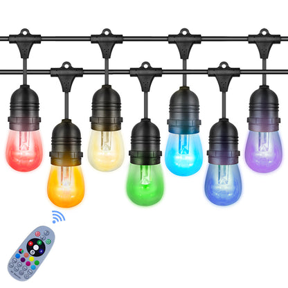 RGB Solar Plug-In Lights - Outdoor Waterproof Courtyard