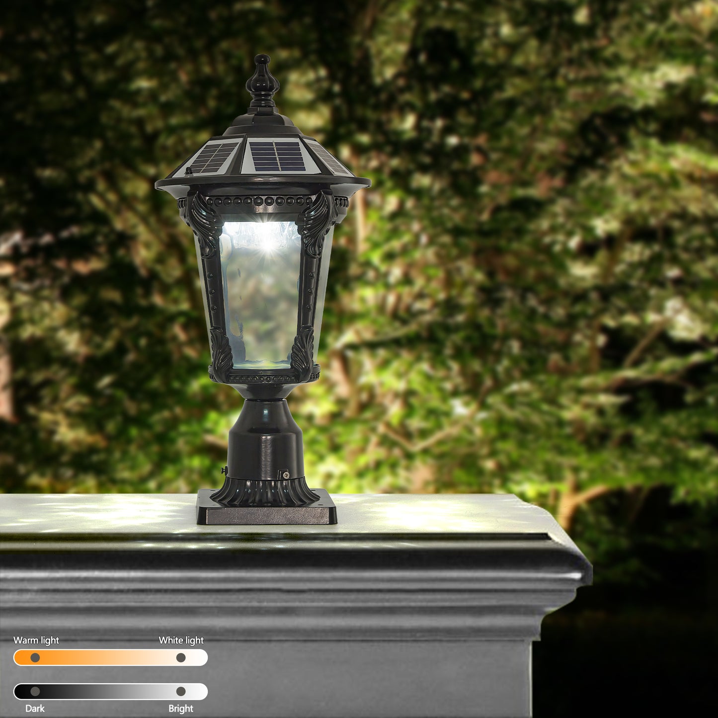 Retro Dimmable Solar Light - Outdoor LED Vintage Lantern