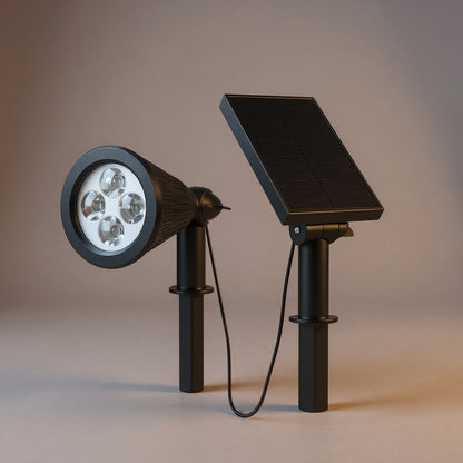 Solar Wall Spotlight - IP65 Waterproof Dusk-to-Dawn Outdoor