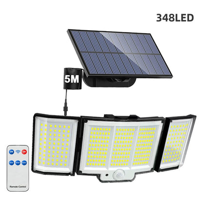 Solar Motion Sensor Light 348 LED - Outdoor Security Lamp