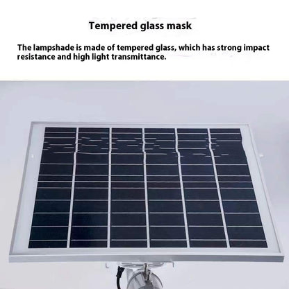 Auto Dusk-to-Dawn Solar Flood Light - Outdoor Yard Lamp