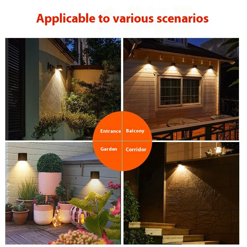Waterproof Solar Landscape Wall Lamp - Outdoor Fixture