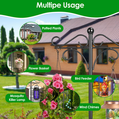 Shepherd's Hook Plant Hanger 2-Pack - Heavy Duty Garden Pole