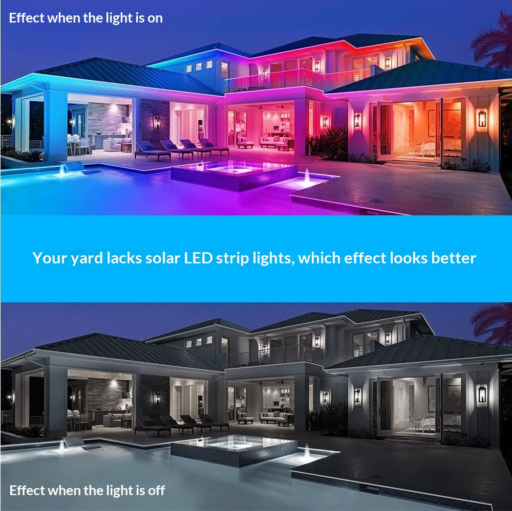 Solar LED Light Strips - Outdoor Waterproof Decorative Courtyard