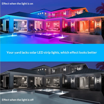 Solar LED Light Strips - Outdoor Waterproof Decorative Courtyard