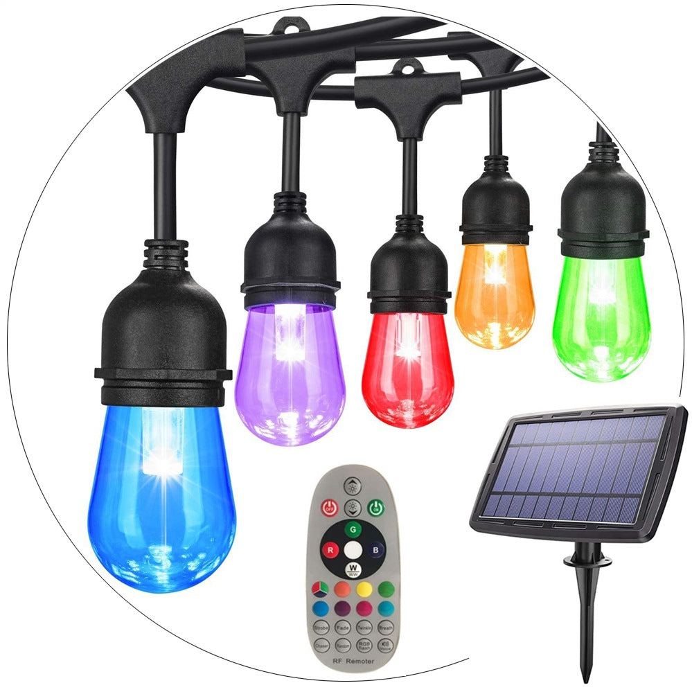 RGB Solar Plug-In Lights - Outdoor Waterproof Courtyard