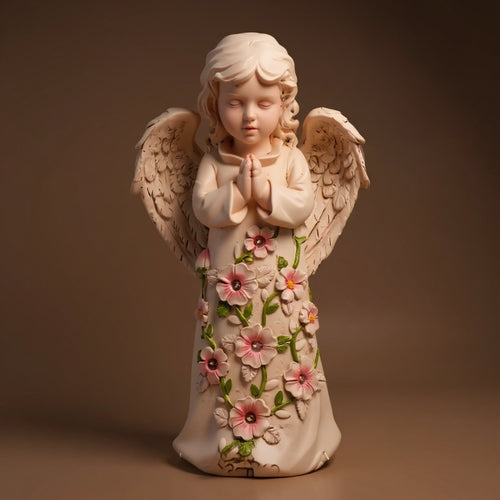 Solar Angel Wings Garden Light - Resin Memorial Decor