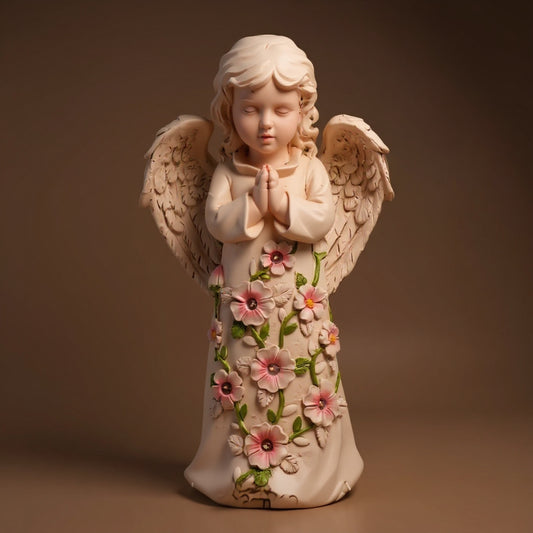 Solar Angel Wings Garden Light - Resin Memorial Decor