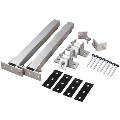 Adjustable Solar Panel Mounting Foot Brackets - 15-30Â° Tilt Set