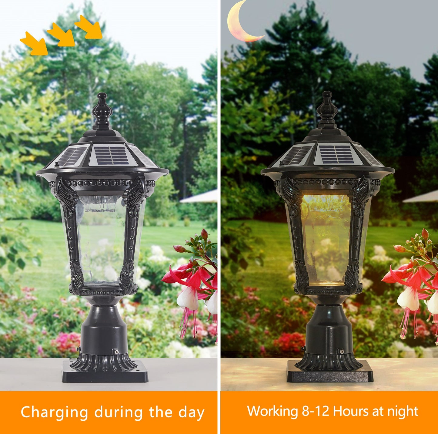 Retro Dimmable Solar Light - Outdoor LED Vintage Lantern