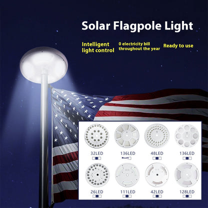 Solar Flagpole Light - Outdoor Waterproof Flag Illuminator