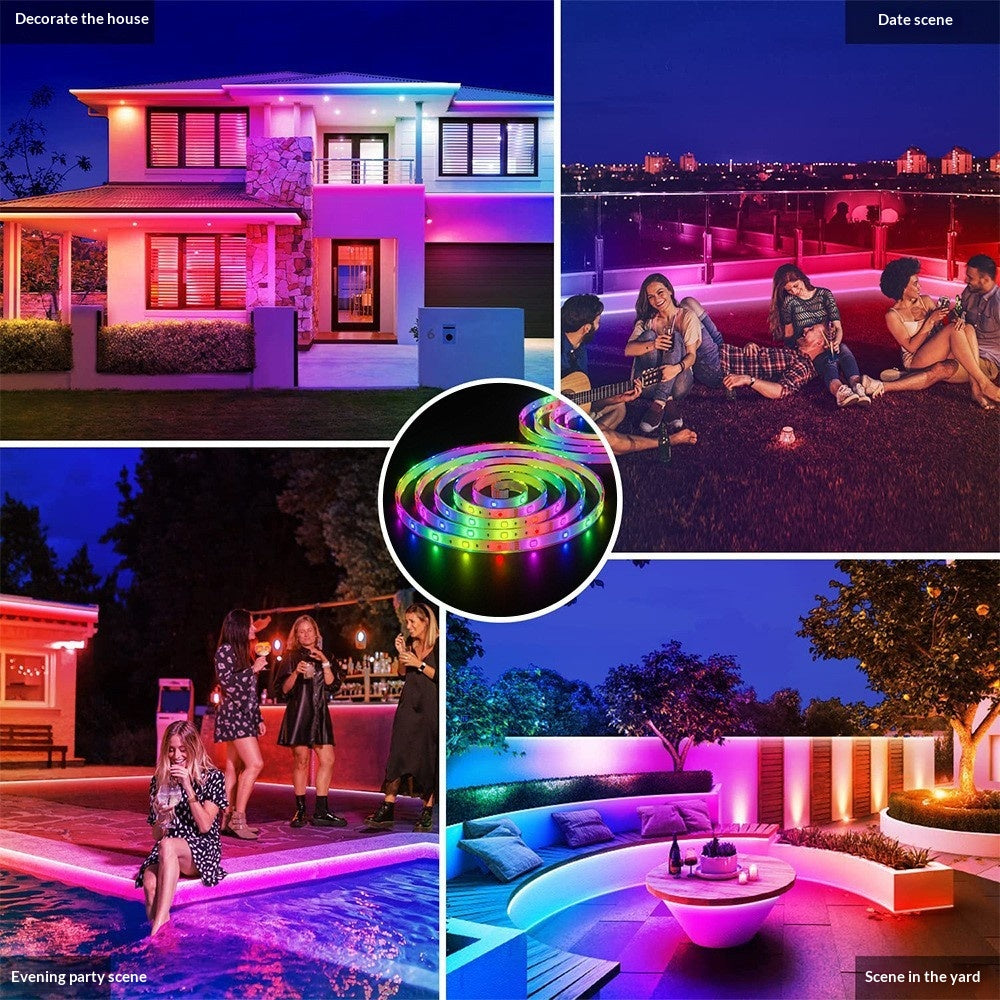 Solar LED Light Strips - Outdoor Waterproof Decorative Courtyard