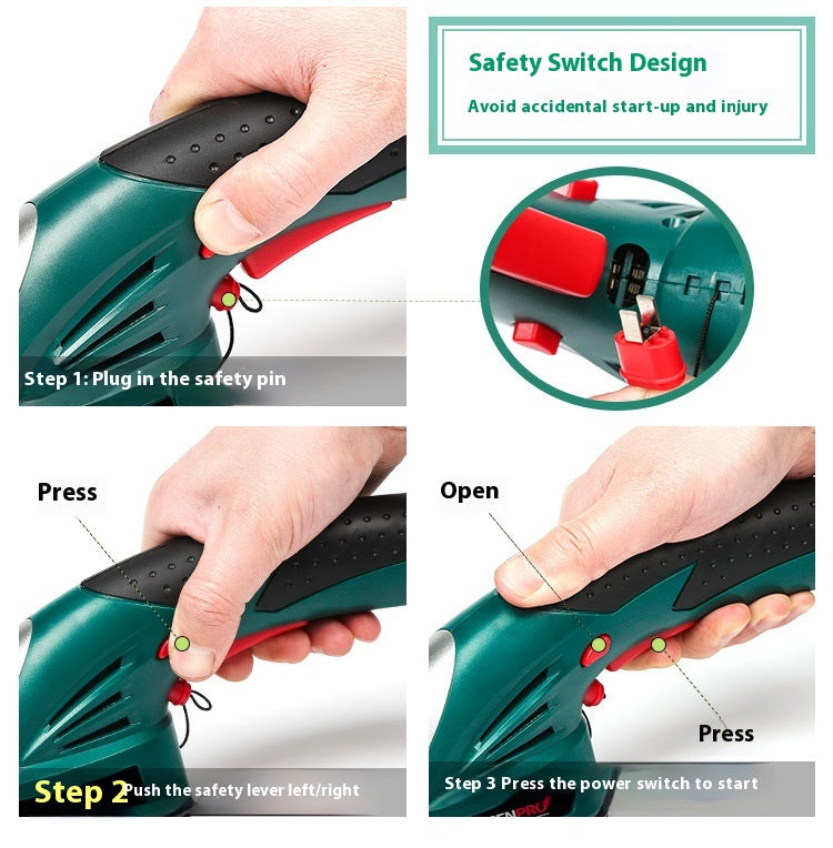 Multifunctional Electric Hedge Trimmer - Pruning & Mowing Tool