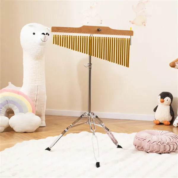 36-Tube Wind Chime with Tripod Stand - Portable Percussion