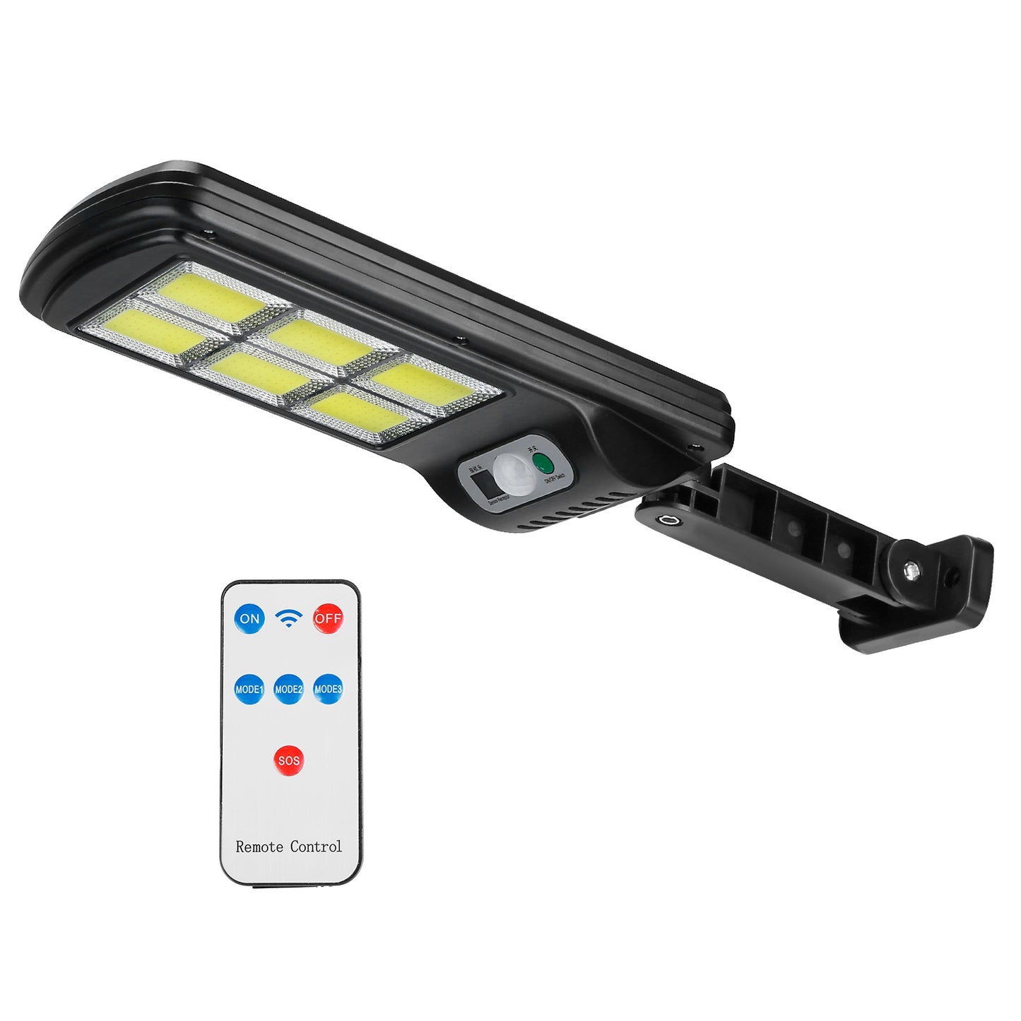 Solar Motion Sensor Wall Light - IP65, 3 Power Options, Outdoor