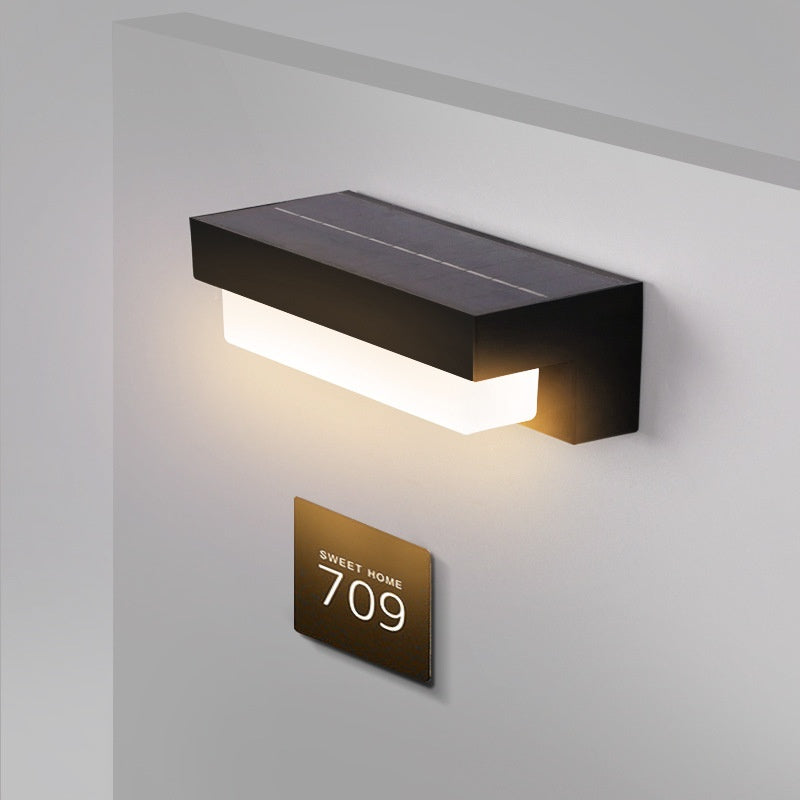 Solar Wall Light - Waterproof Outdoor Patio Sconce