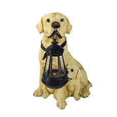 Solar Resin Garden Ornament Lamp - Decorative Outdoor Craft