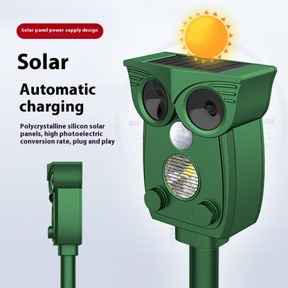 Solar Infrared Animal Repeller - Outdoor Pest Deterrent