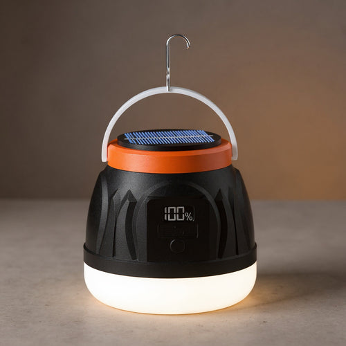 Solar Camping Lantern - Portable Outdoor LED Tent Light