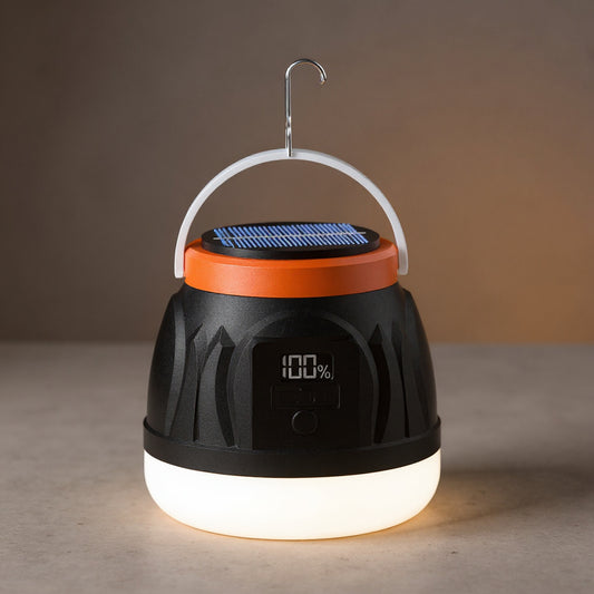 Solar Camping Lantern - Portable Outdoor LED Tent Light