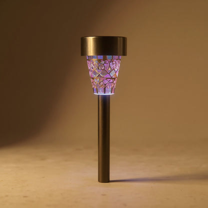 Mosaic Solar Pathway Lights 6-Pack - IP44 Waterproof Walkway