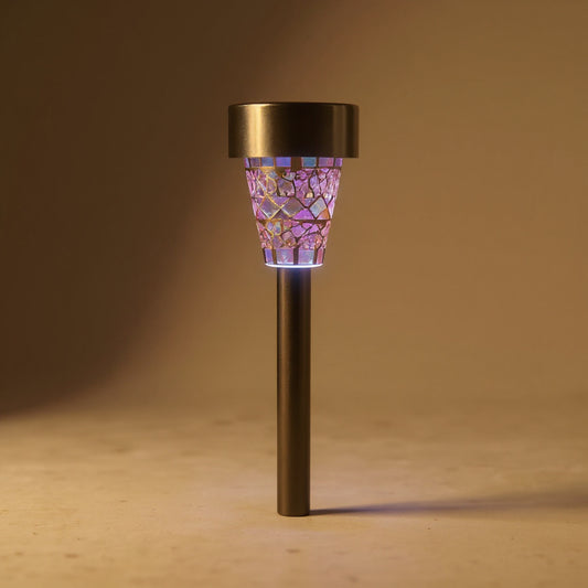 Mosaic Solar Pathway Lights 6-Pack - IP44 Waterproof Walkway