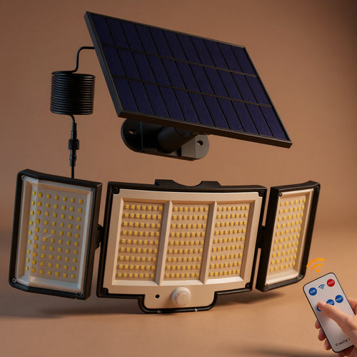 Solar Motion Sensor Light 348 LED - Outdoor Security Lamp