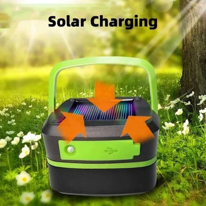 Foldable Solar Camping Lantern - Rechargeable Outdoor Light