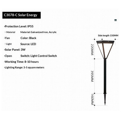 Solar Ground Lights - Outdoor Courtyard & Garden In-Ground Lamps