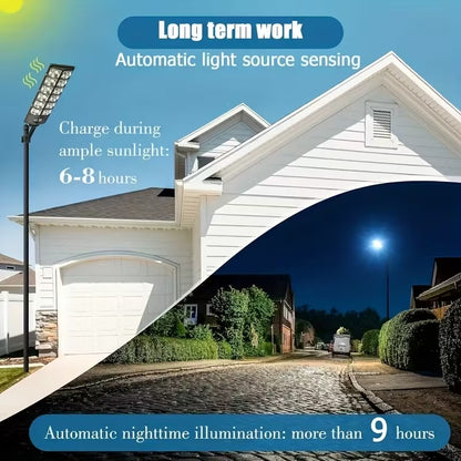 Solar Motion Sensor Street Light - 504 LED with Remote, Outdoor