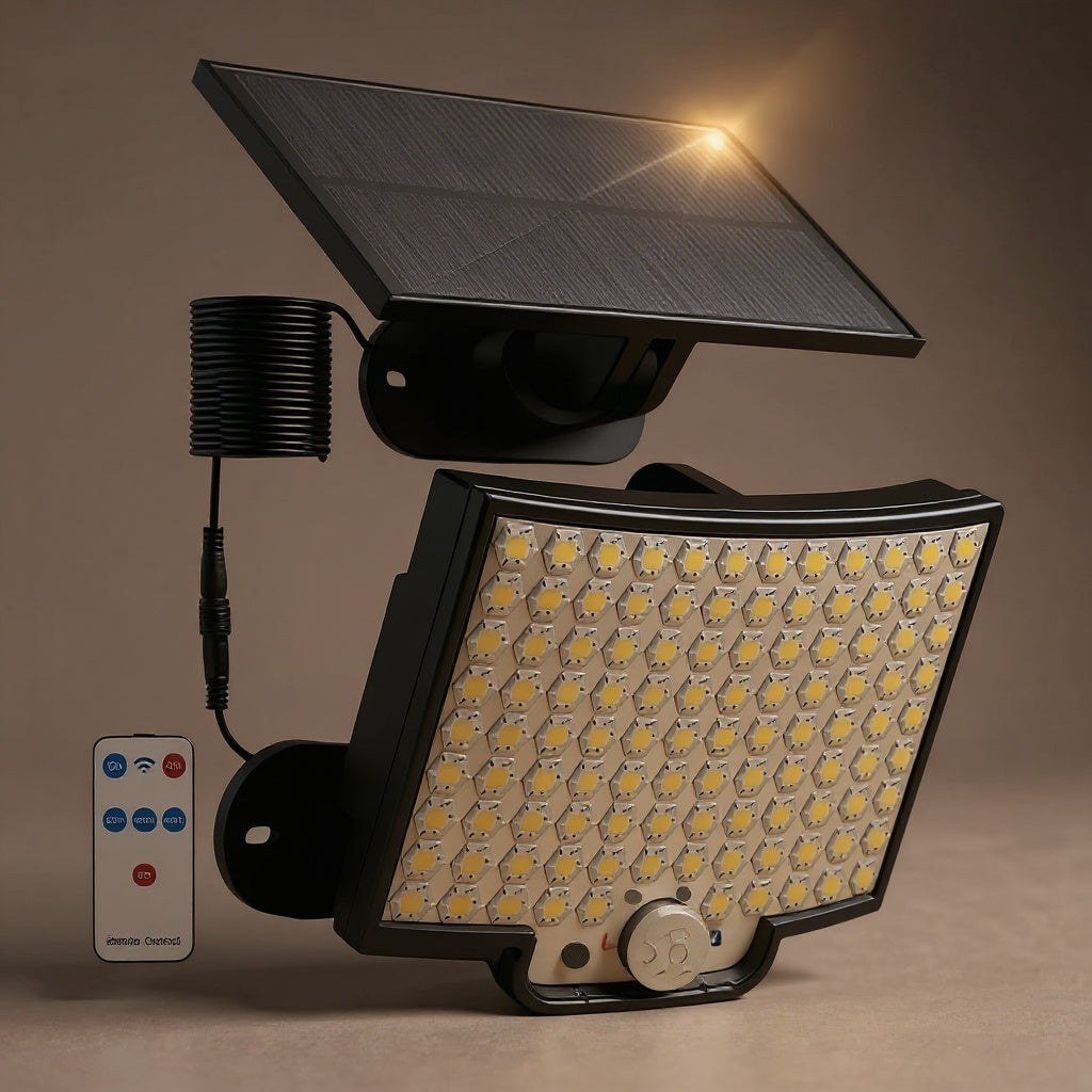 Split Solar Motion Sensor Light - 106 LED Outdoor Waterproof