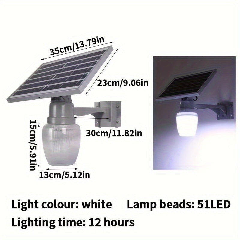 Automatic Solar Light with Dusk-to-Dawn Sensor - Outdoor