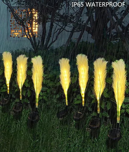 Solar Flower Garden Lights 4-Pack - Waterproof Outdoor Decor